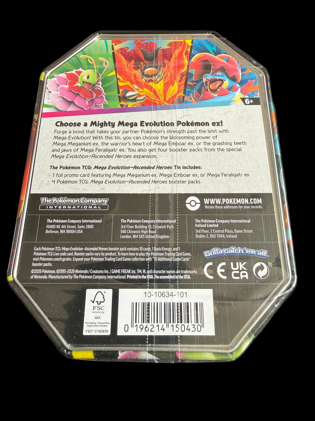 Pokémon TCG: Mega Evolution — Ascended Heroes Tin - Loot Vault